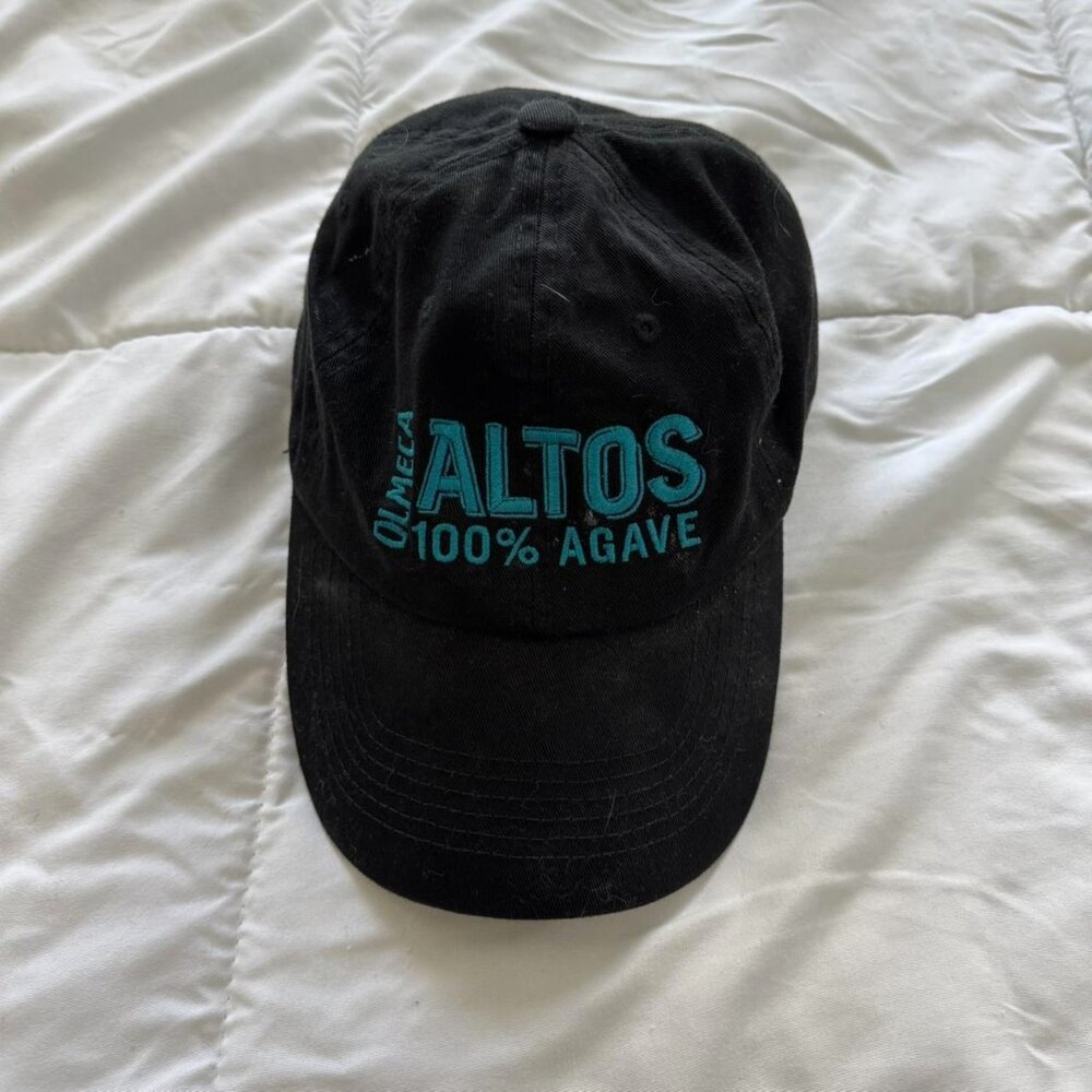 Olmeca Altos tequila hat | thrifted dad hat bar drinking liquor